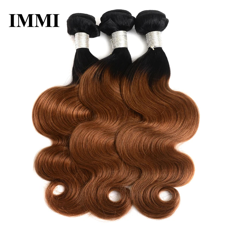 Drop Shipping 100% Human Hair Bundles with Closure 4/27 Ombre Color Bone Straight Virgin Human Hair with Closure
