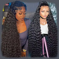 YELO RTS Burmese Curly Wave 13x4 Human Hair Indian Wig 200% Raw Virgin Hair Deep Curly Wig for Black Women Natural Wave