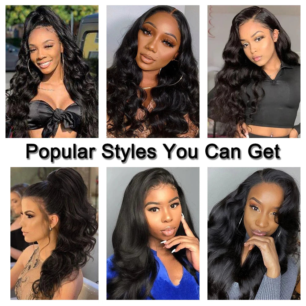 Wholesale 100% Mink Remy Human Hair Bundles with Closure Set Brazilian 30 Inch Body Wave Ready to Ship Hair Weaving Extension