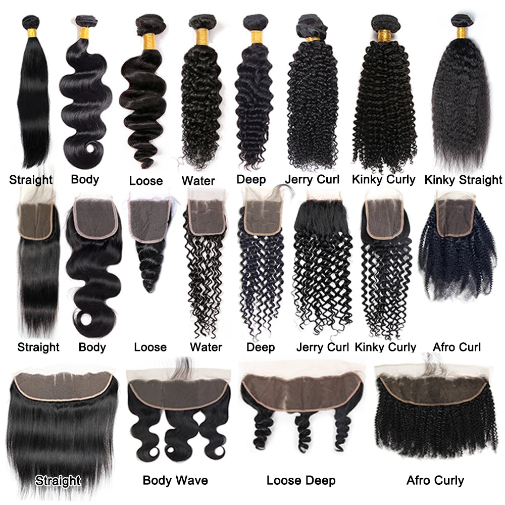 Wholesale 100% Mink Remy Human Hair Bundles with Closure Set Brazilian 30 Inch Body Wave Ready to Ship Hair Weaving Extension