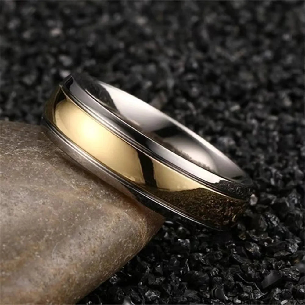Hot Selling Stainless Steel Frosted Couple Rings For Women Men Jewelry Valentine's day Gifts Size 5-13