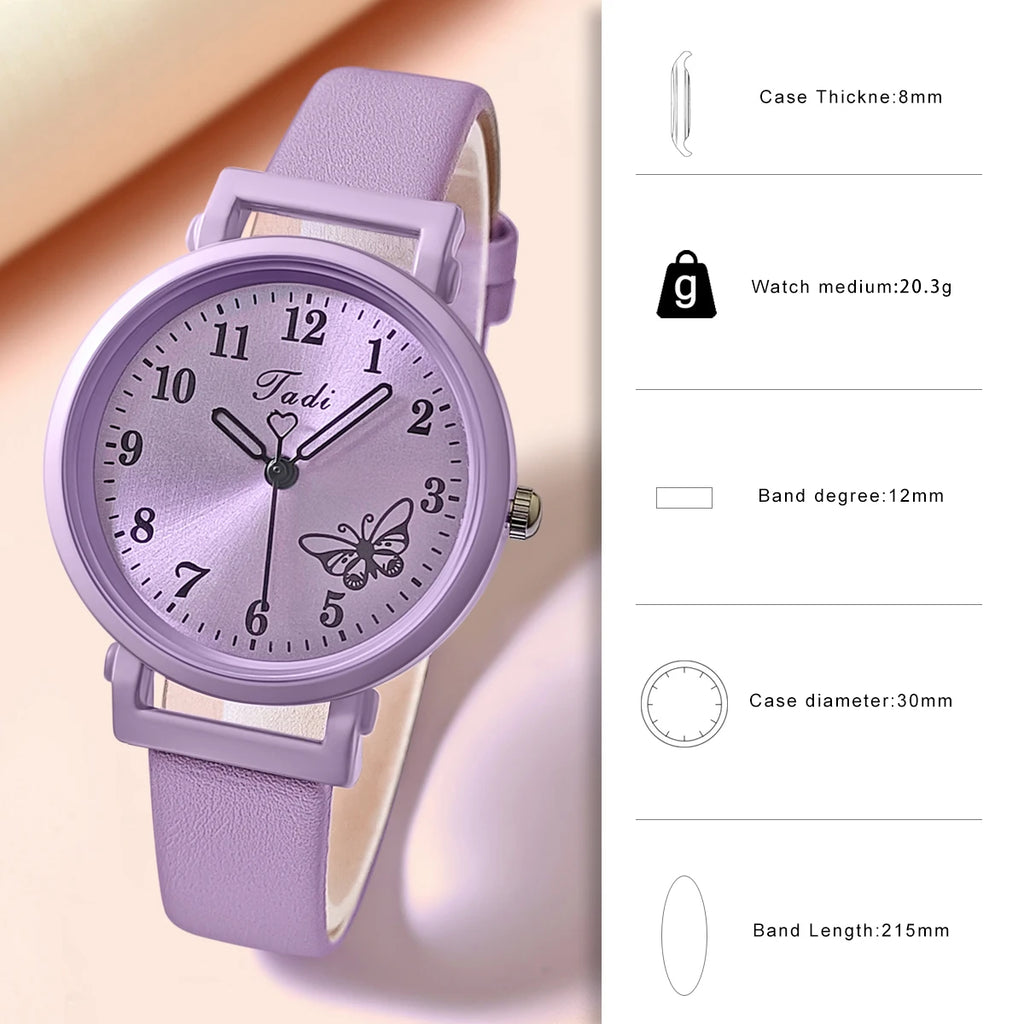 2pcs/set Women Watch and Wallet Quartz Wristwatch Women Watches Ladies Clock Coin Purse Friends Family Gift Valentine's Day