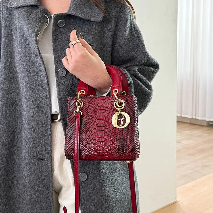 Elegant Crossbody Ladies Hand Bag High-end Luxury Leather Popular Classic Casual Simple Vintage Trendy Design Commuter Tote Bag