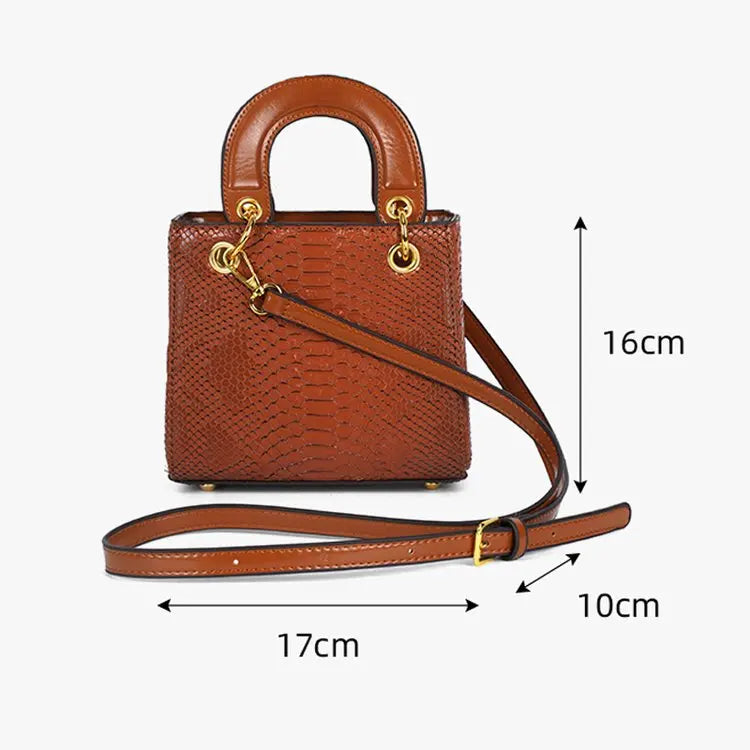 Elegant Crossbody Ladies Hand Bag High-end Luxury Leather Popular Classic Casual Simple Vintage Trendy Design Commuter Tote Bag