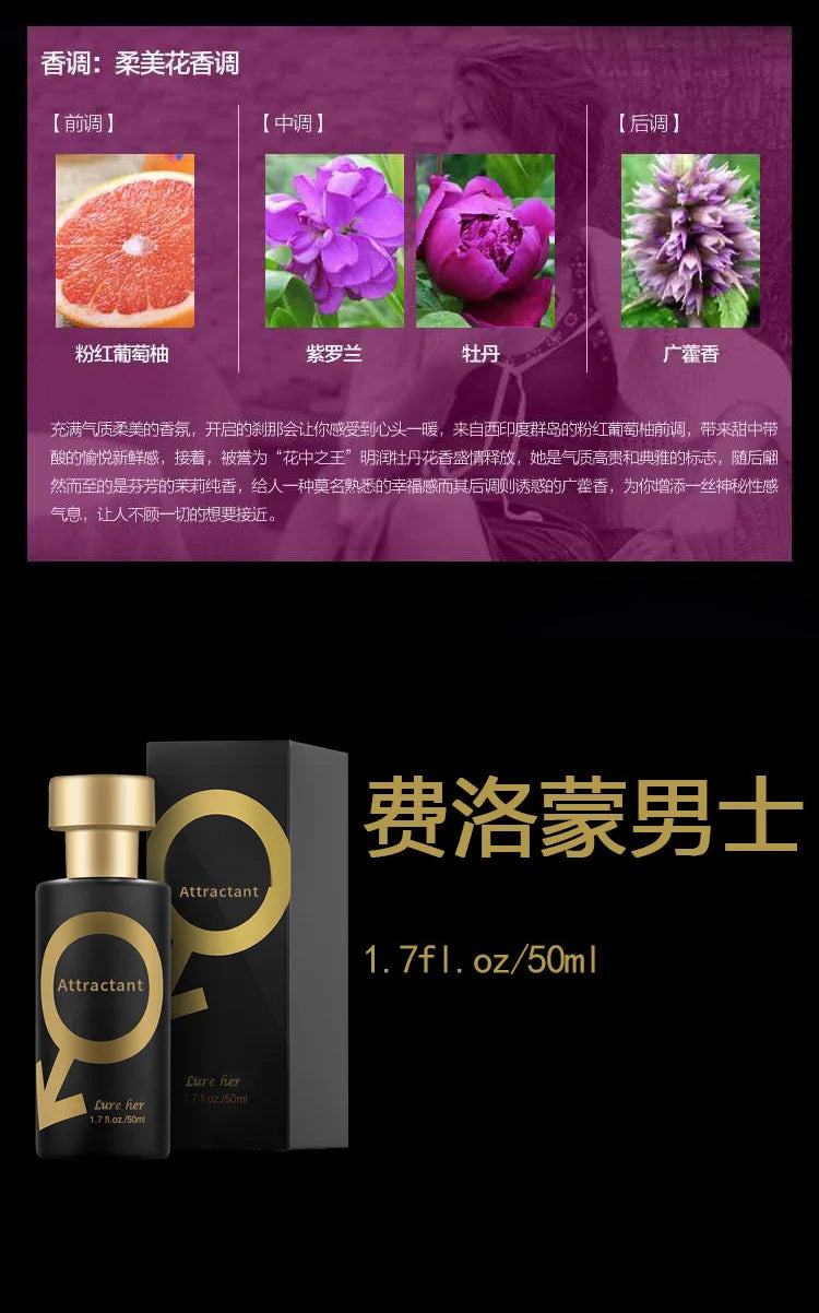 Long Lasting Perfume Spray Pheromone Flirting Seduction Charming Air Refreshing Skin Mist Lasting Fragrance Party Dating Perfume